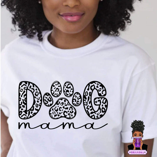 Show off your love for your furry friend with our 'Dog Mama' t-shirt, Brand63