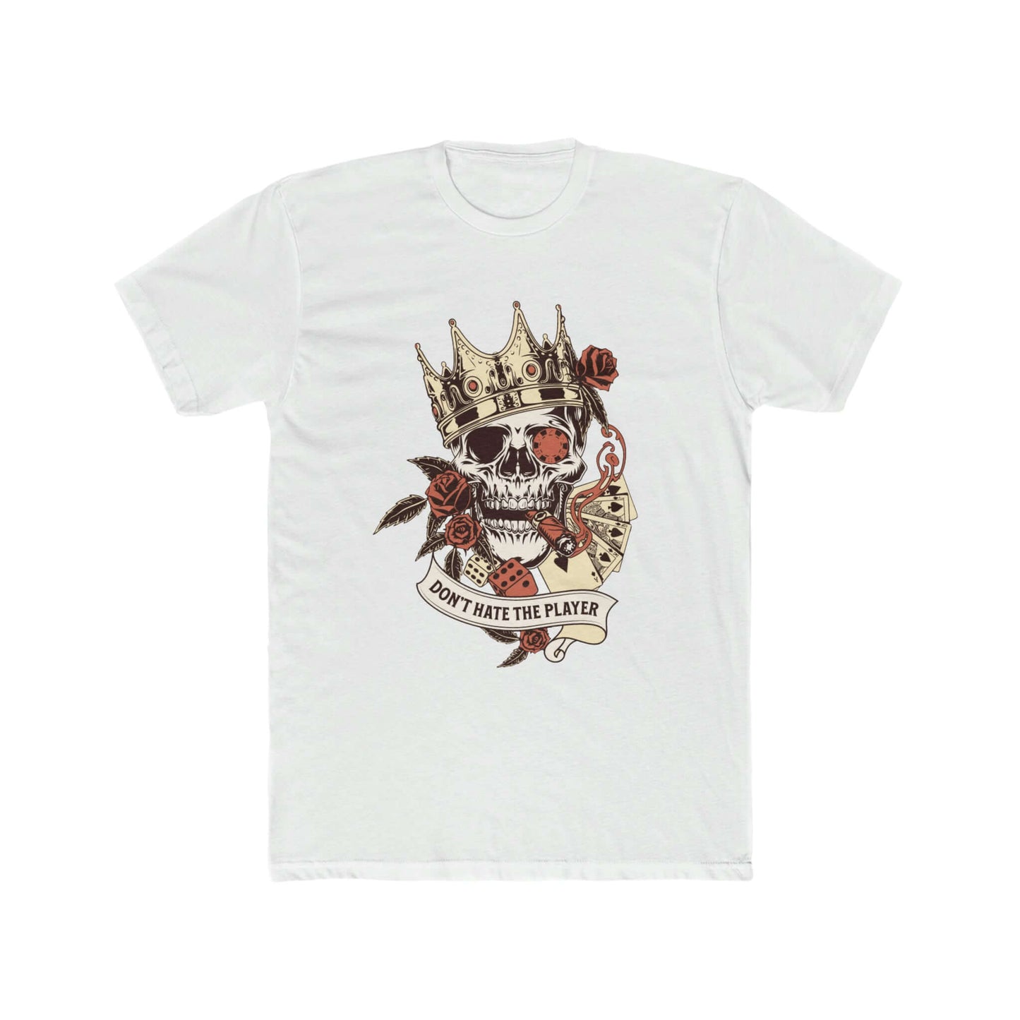 Skeleton-Player Men's Cotton Graphic Tee, Brand63