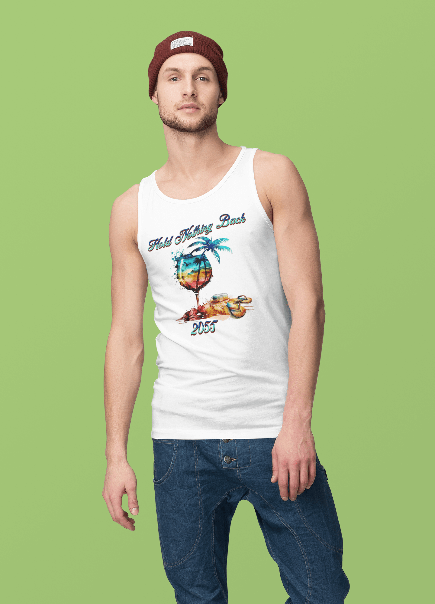 The Best Sangria Bianco Sunset Jersey Tank top, Brand63
