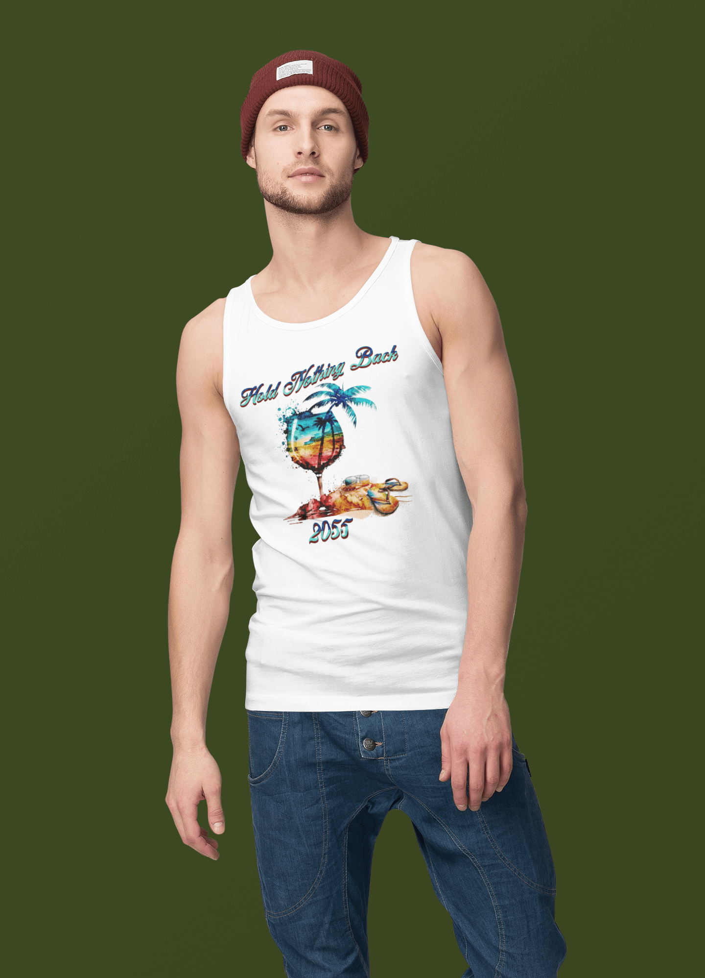 The Best Sangria Bianco Sunset Jersey Tank top, Brand63